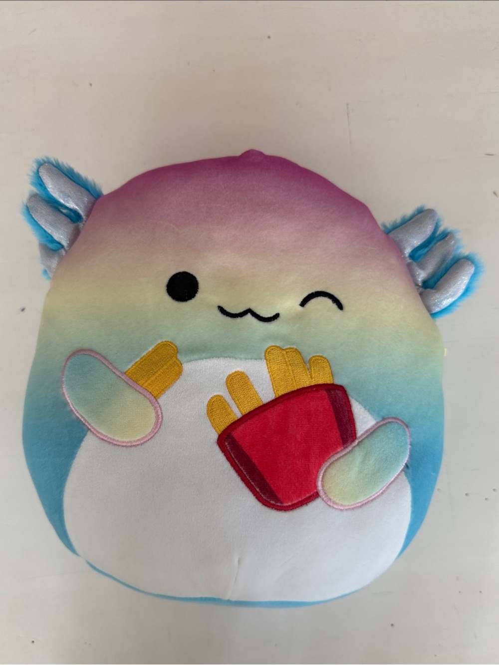 Rainbow Winking Plush with Fries